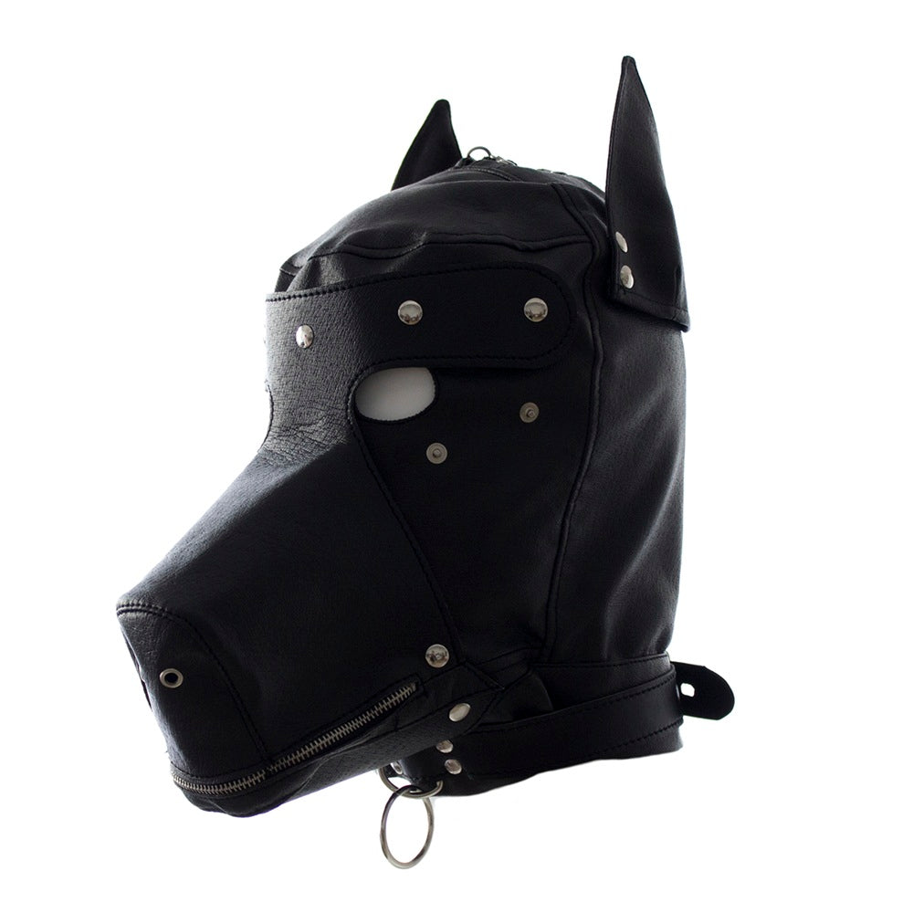 Bondage Puppy Hood with Snap-on Gag and Blindfold - image 7