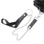 Male leather briefs with detachable chain leash - image 8