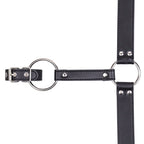 Bondage Male chastity leather pants with penis ring - image 7