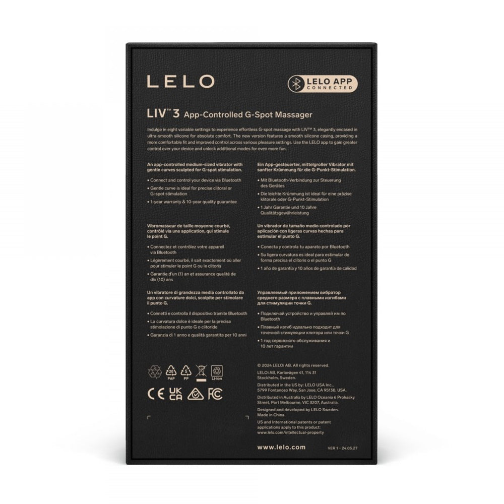 Lelo Liv 3 App Controlled G Spot Massager DEEP ROSE - image 4