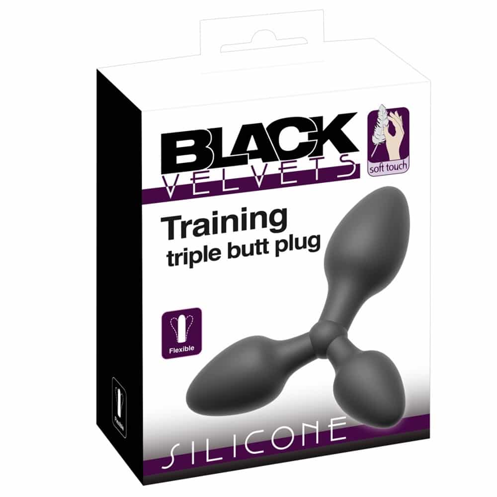 Black Velvets Training triple butt plug Κύρια εικόνα προϊόντος