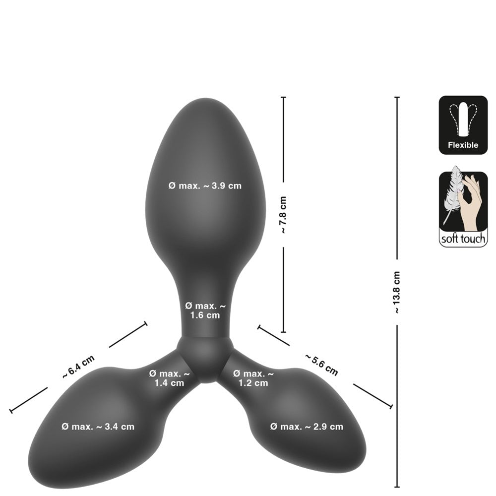 Black Velvets Training triple butt plug - image 3