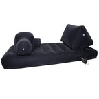 Inflatable velvet luxury bed with a sex machine - image 5