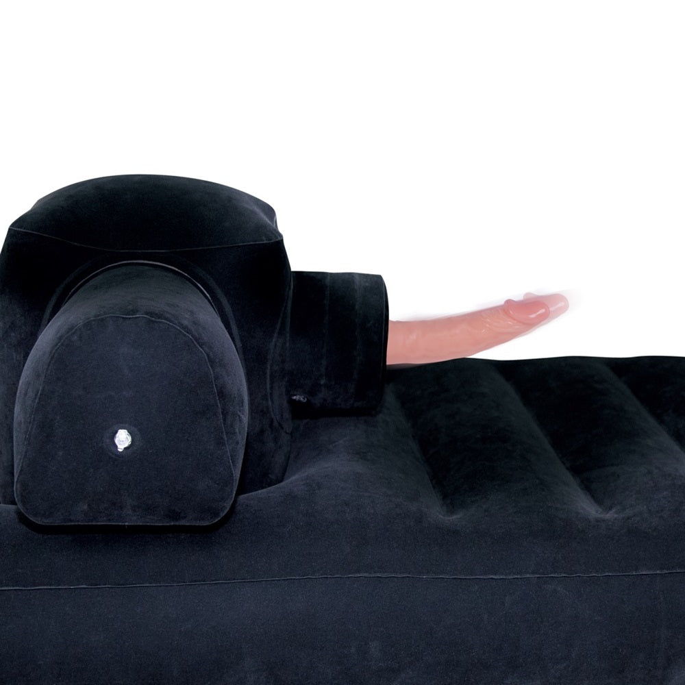 Inflatable velvet luxury bed with a sex machine - image 6