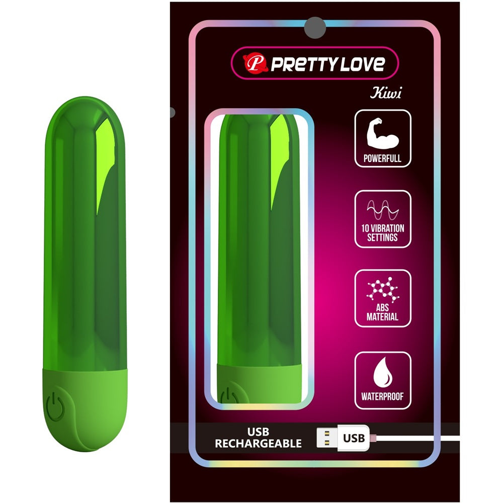 Pretty Love Kiwi mini bullet vibrator GREEN Κύρια εικόνα προϊόντος