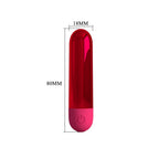 Pretty Love Kiwi mini bullet vibrator RED - image 7
