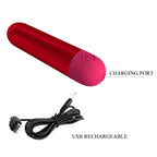 Pretty Love Kiwi mini bullet vibrator RED - image 4