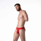 Leader Sports Mesh Jockstrap Red - image 8