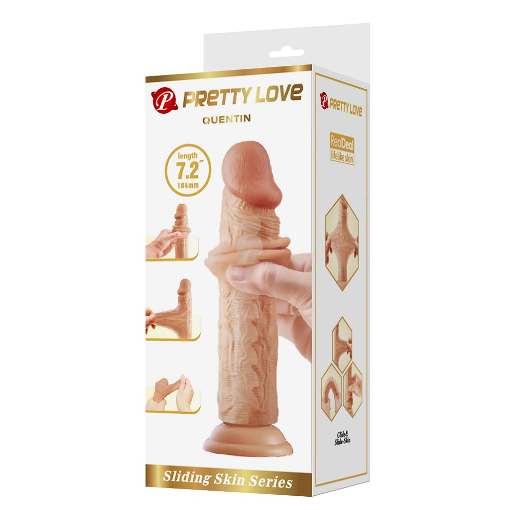 Pretty Love Quentin Realistic Dildo with Suction 18.4 x 4.2 cm - image 7