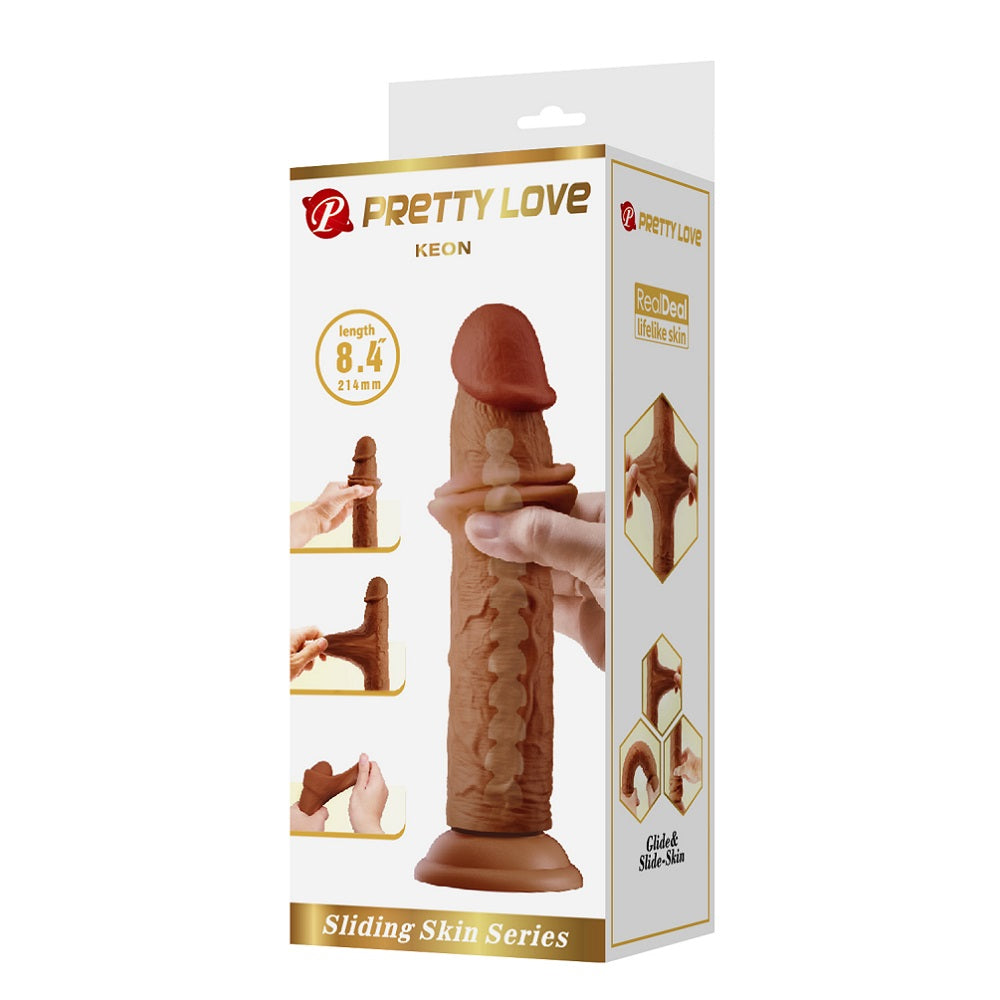 Pretty Love Keon Brown Realistic Dildo with Suction 21.4 x 4.4 cm - image 5
