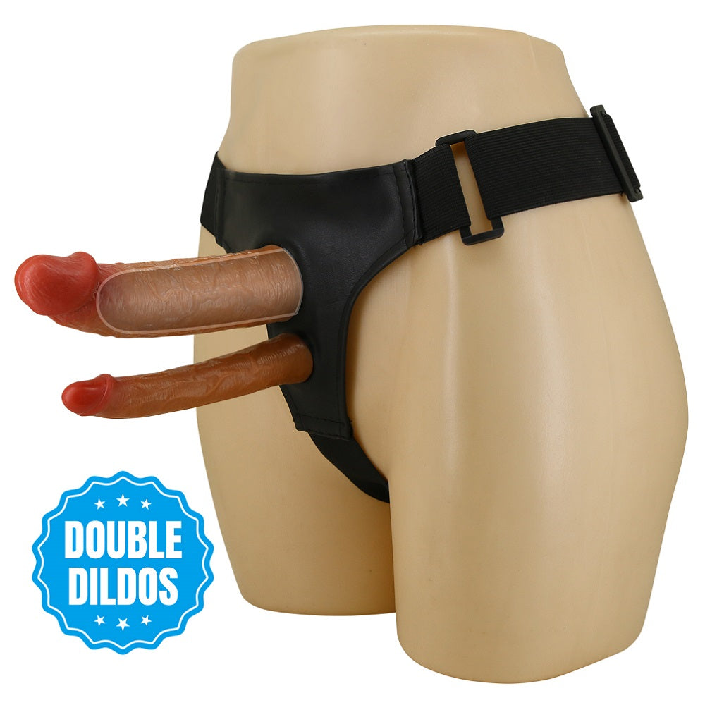 Pretty Love Keaven Harness Briefs with Hollow Double Dildo Δευτερεύουσα εικόνα προϊόντος