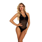Bewitching Black Fishnet Teddy O/S