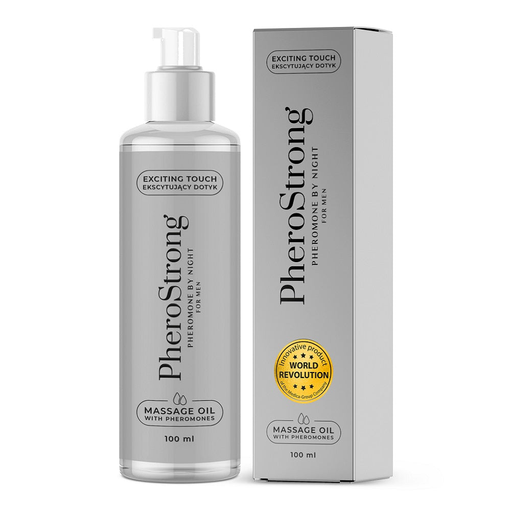 PheroStrong By Night For Men Massage Oil 100 ml Κύρια εικόνα προϊόντος
