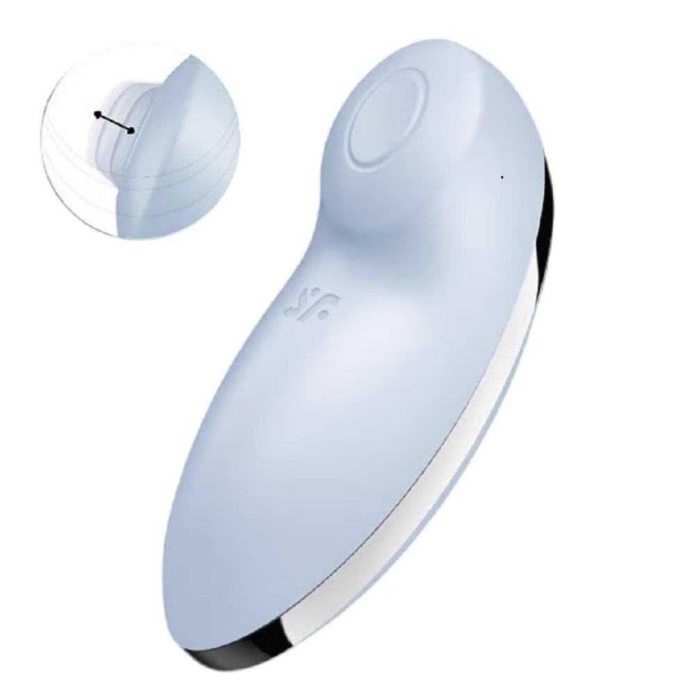 Satisfyer Tap and Climax 2 Lay on Vibrator BLUE