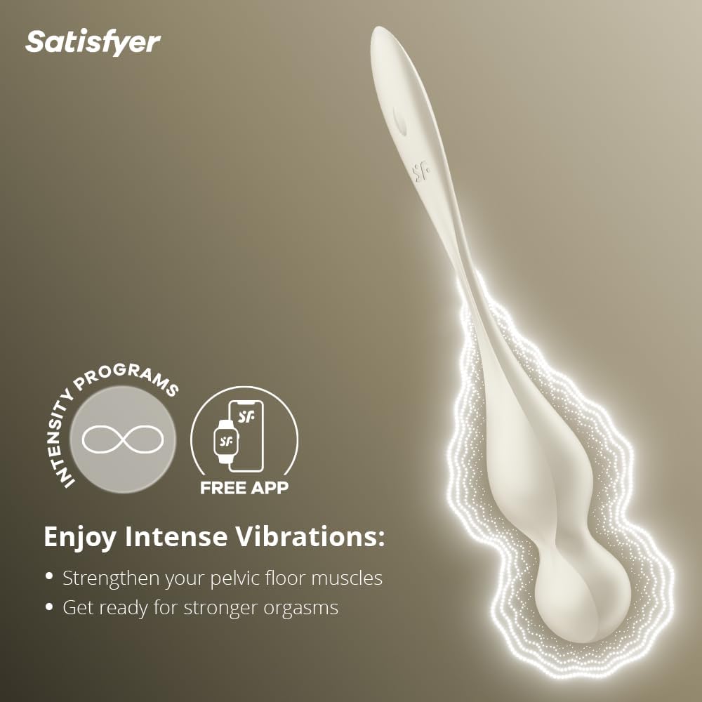 Satisfyer Love Birds 1 Connect App Kegel Balls WHITE - image 8