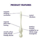 Satisfyer Love Birds 1 Connect App Kegel Balls WHITE