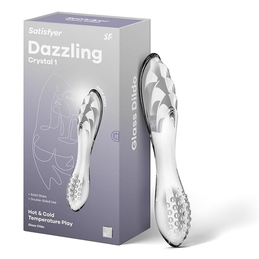 Satisfyer Dazzling Crystal 1 Glass Dildo CLEAR Κύρια εικόνα προϊόντος