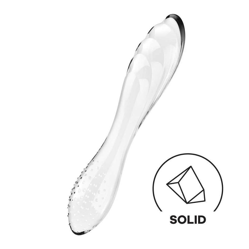 Satisfyer Dazzling Crystal 1 Glass Dildo CLEAR - image 4