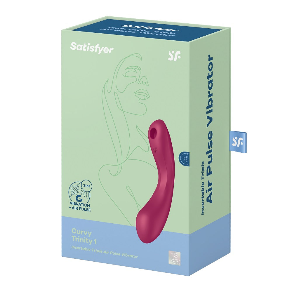 Satisfyer Curvy Trinity 1 the 3 in 1 Vibrator RED - image 8