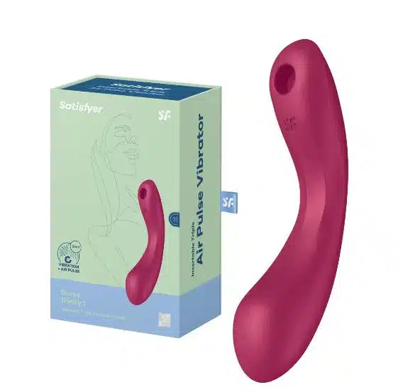 Satisfyer Curvy Trinity 1 the 3 in 1 Vibrator RED Κύρια εικόνα προϊόντος