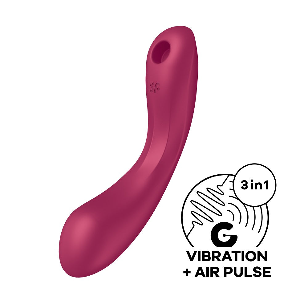 Satisfyer Curvy Trinity 1 the 3 in 1 Vibrator RED Main image