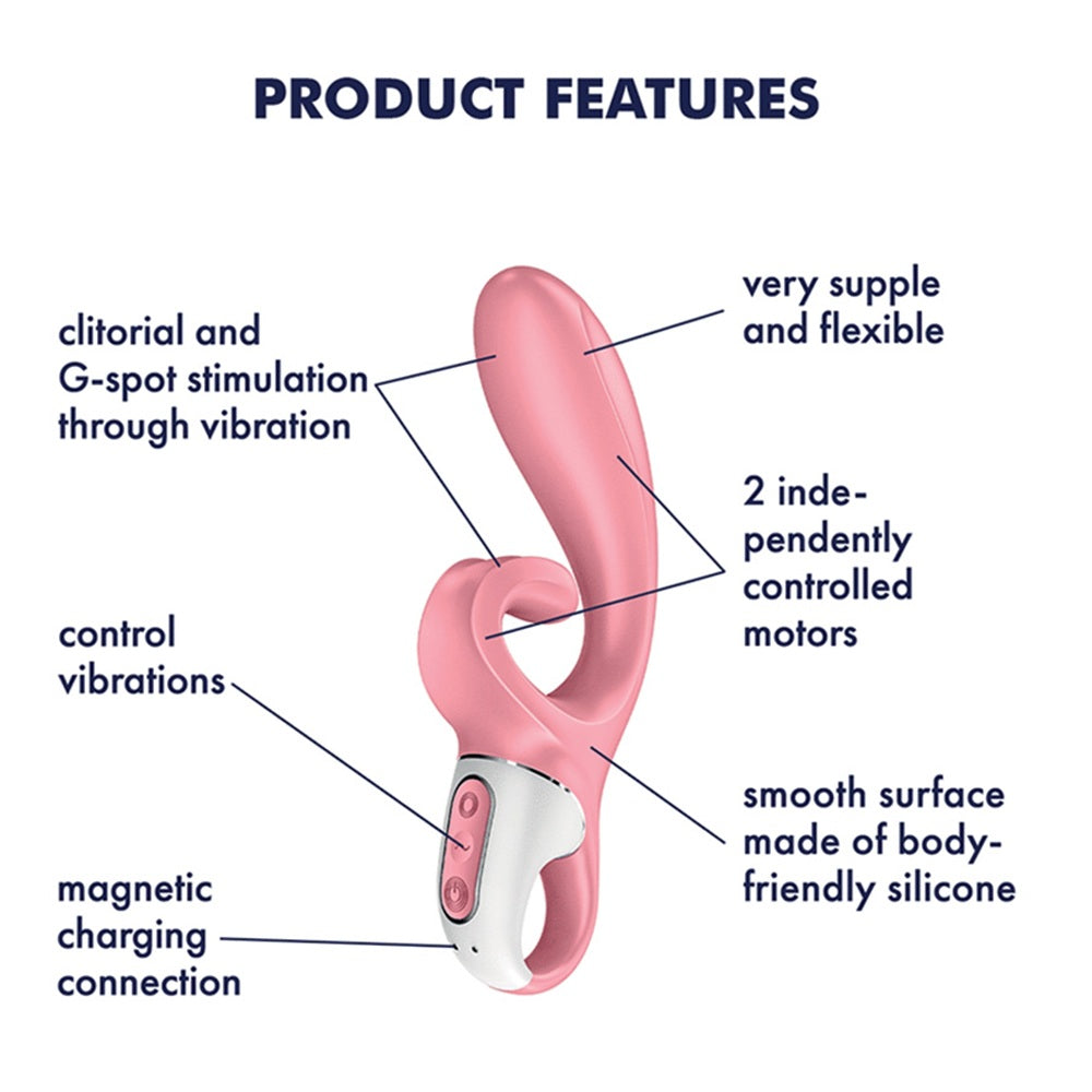 Satisfyer Hug Me Connect App Rabbit Vibrator PINK - image 5