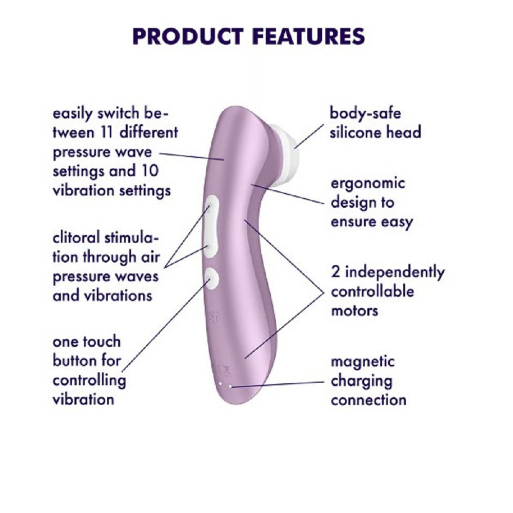 Satisfyer Pro 2 Plus Clitoral Stimulator VIOLET Δευτερεύουσα εικόνα προϊόντος