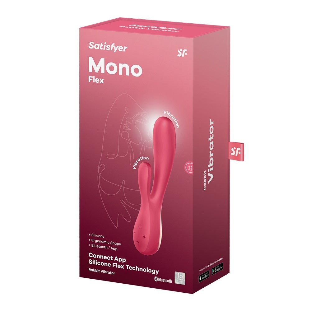 Satisfyer Mono Flex Connect App Rabbit Vibrator RED