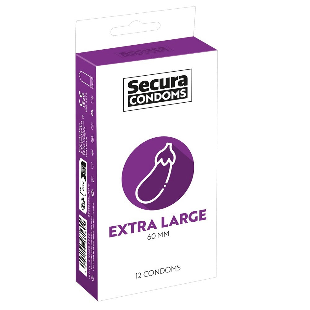 Secura Condoms Extra Large Pack of 12