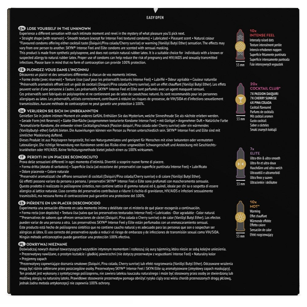 Skyn Condoms Unknown Pleasures pack of 47
