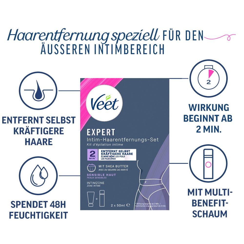 Veet XPERT Intimate Hair Removal Set
