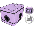 Secret Dome La Niche Closed BDSM Box Purple