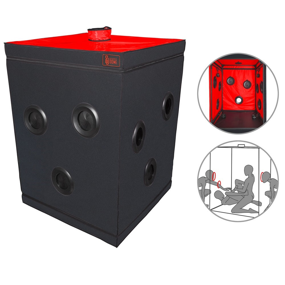 Secret Dome Scandale Closed BDSM Box Black and Red