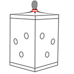 Secret Dome Scandale Closed BDSM Box Black and Red
