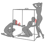 Secret Dome Scandale Closed BDSM Box Black and Red