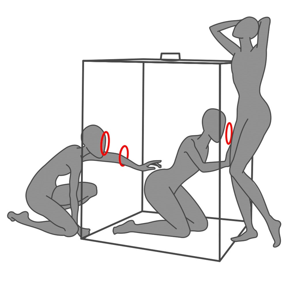 Secret Dome Scandale Closed BDSM Box Black and Red