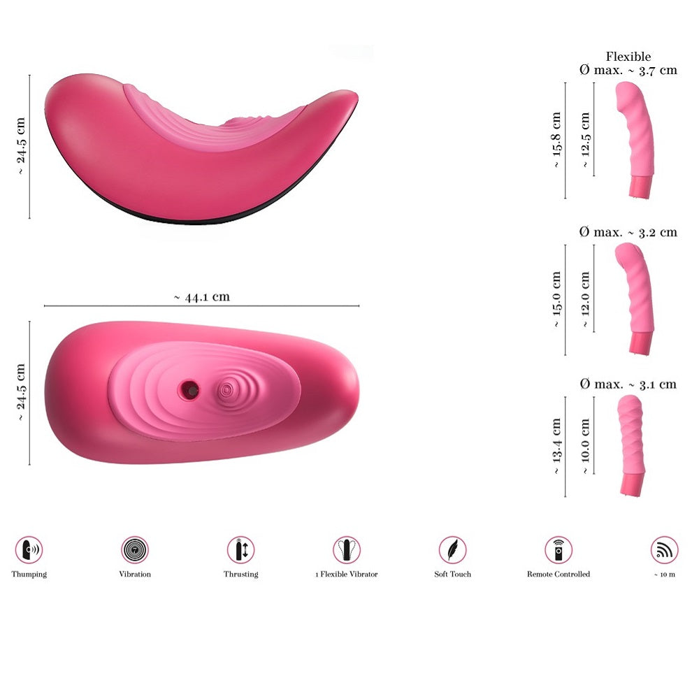 Ride On Solo Sex Rocker with Integrated Vibepad Δευτερεύουσα εικόνα προϊόντος