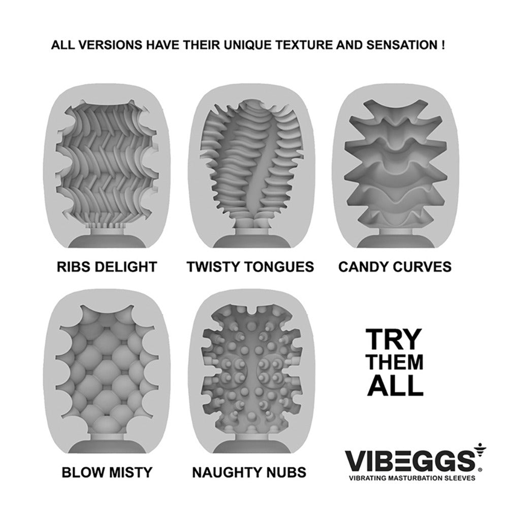 Vibeggs Twisty Tongues Unisex Vibrating Masturbation Sleeve - image 5