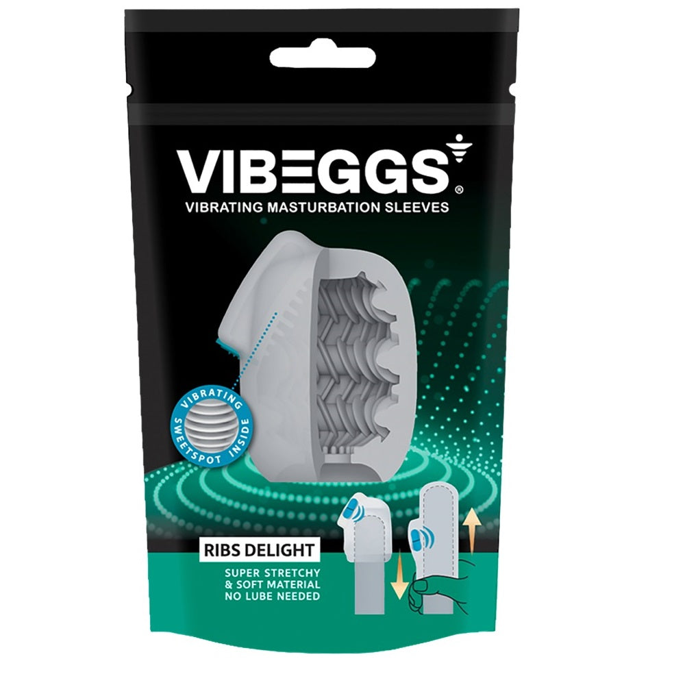 Vibeggs Ribs Delight Unisex Vibrating Masturbation Sleeve Δευτερεύουσα εικόνα προϊόντος