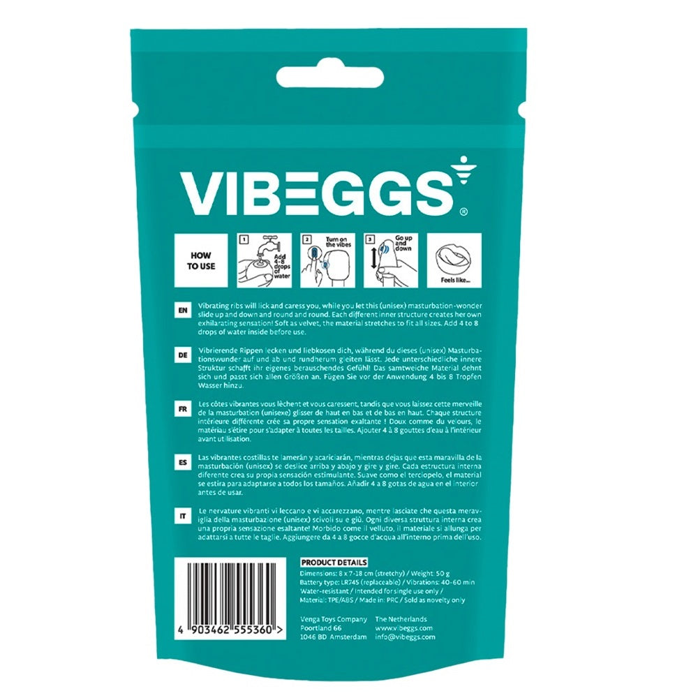 Vibeggs Naughty Nubs Unisex Vibrating Masturbation Sleeve - image 9