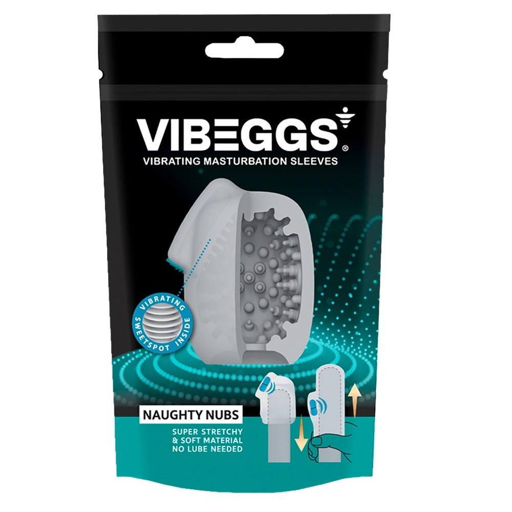 Vibeggs Naughty Nubs Unisex Vibrating Masturbation Sleeve - image 2
