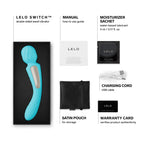 Lelo Switch Double Ended Wand Massager Aqua - image 4
