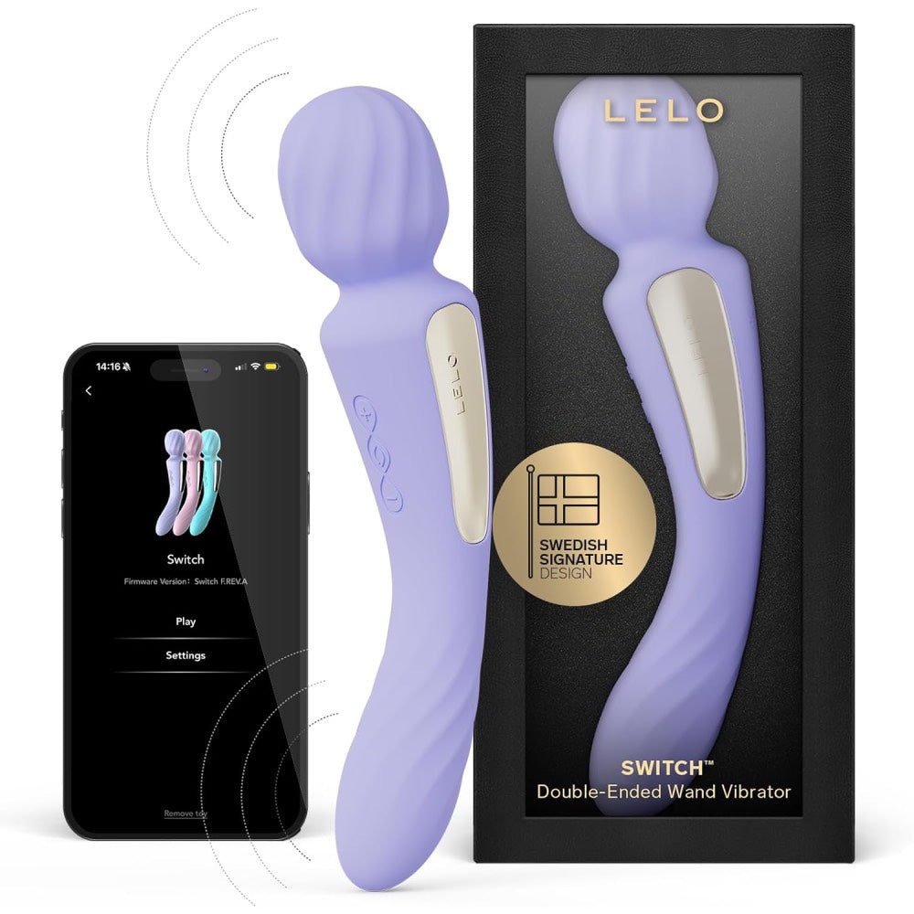 Lelo Switch Double Ended Wand Massager Lilac