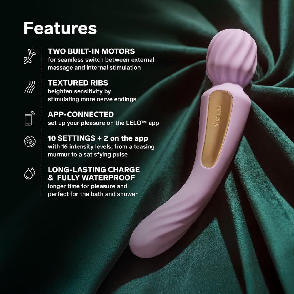 Lelo Switch Double Ended Wand Massager Lilac