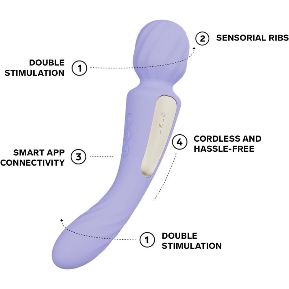 Lelo Switch Double Ended Wand Massager Lilac