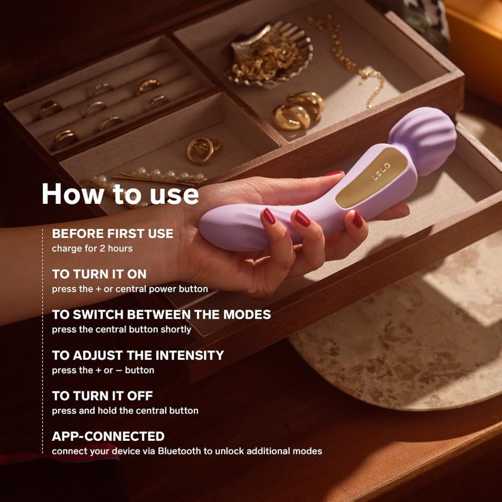 Lelo Switch Double Ended Wand Massager Lilac - image 7