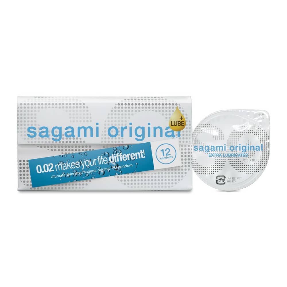 Sagami Original 0.02 Extra Lubricated 12 Condoms Κύρια εικόνα προϊόντος