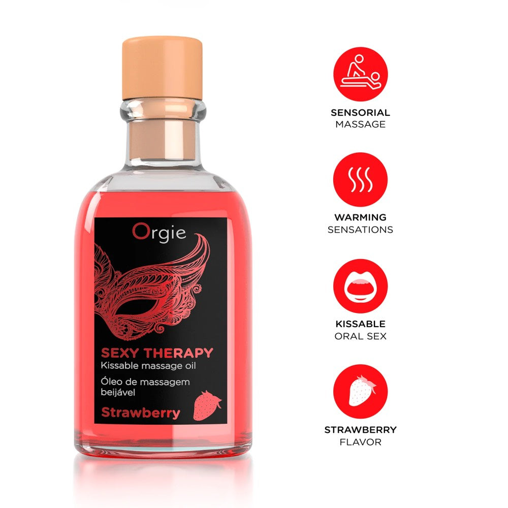Orgie Sexy Therapy Strawberry Massage Oil 200 ml Secondary image