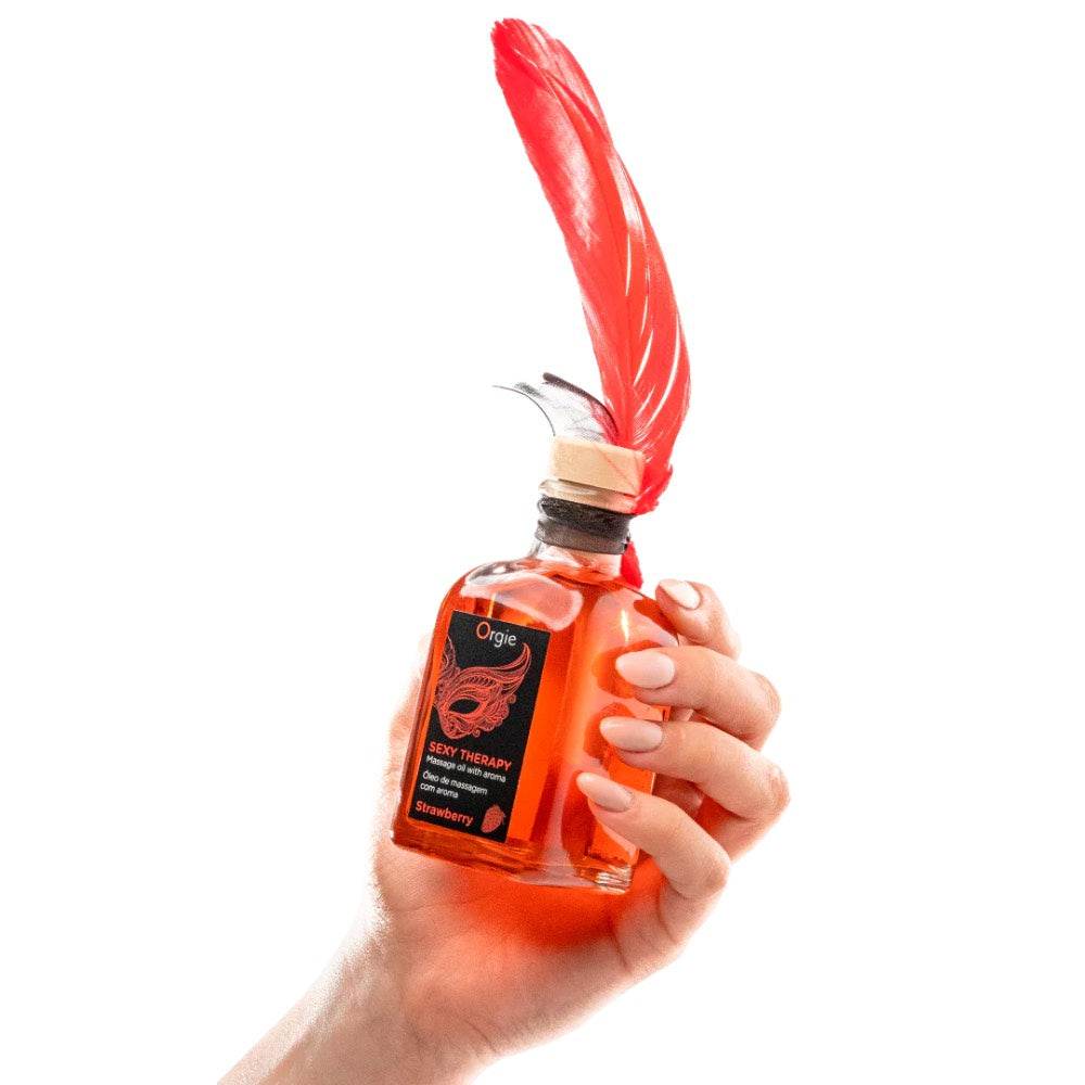 Orgie Sexy Therapy Strawberry Massage Oil 200 ml - image 3