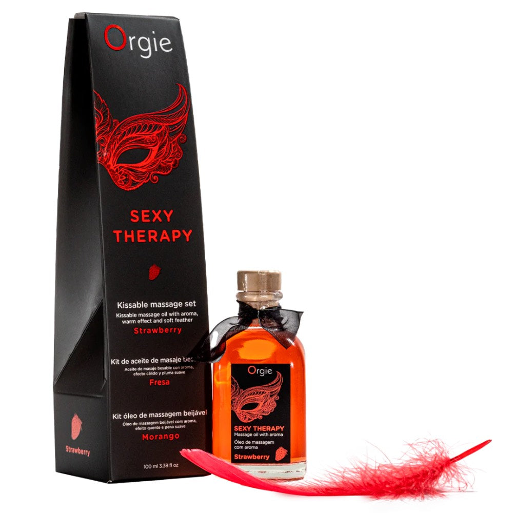 Orgie Sexy Therapy Strawberry Massage Oil 200 ml Main image